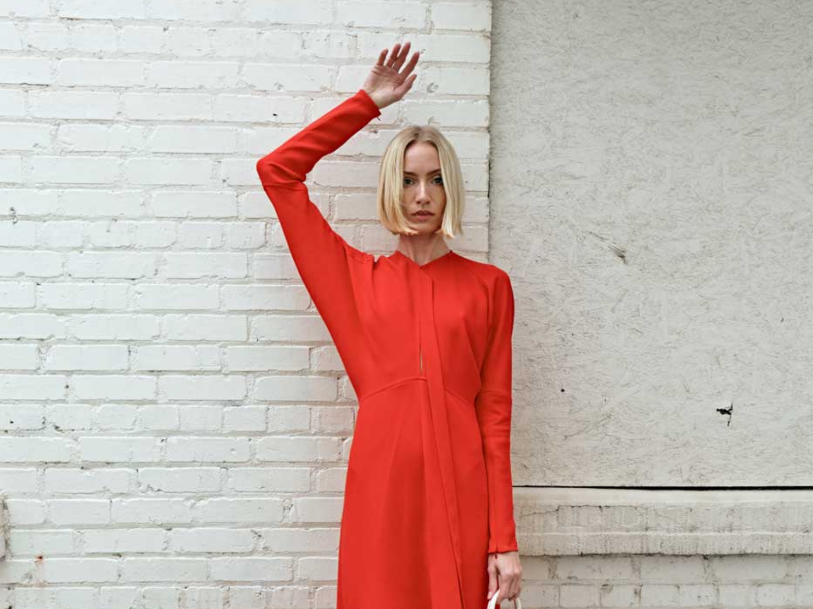 victoria beckham cut out dolman midi dress