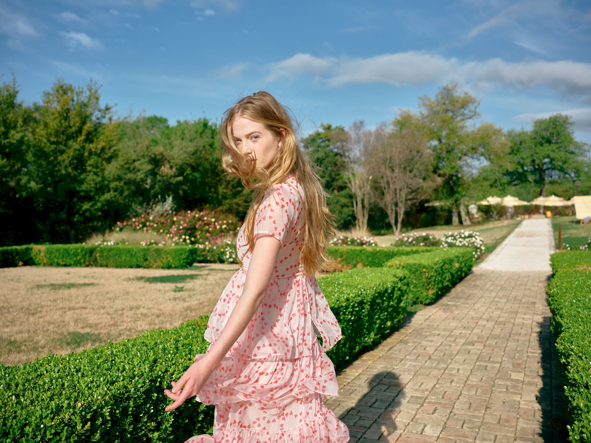 hvn green dress Long Maria Dress