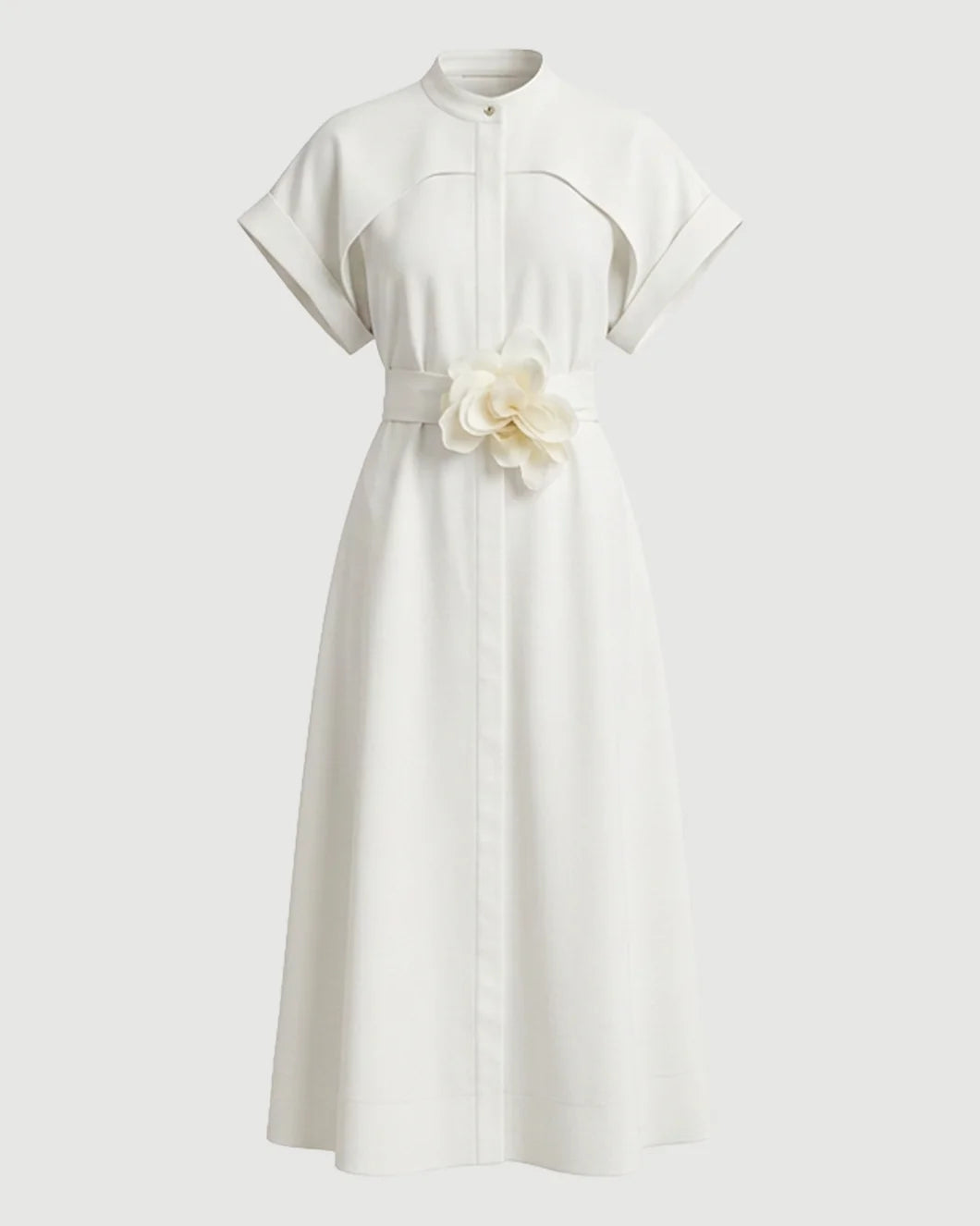 ACLER Espley Maxi Dress ivory isolated