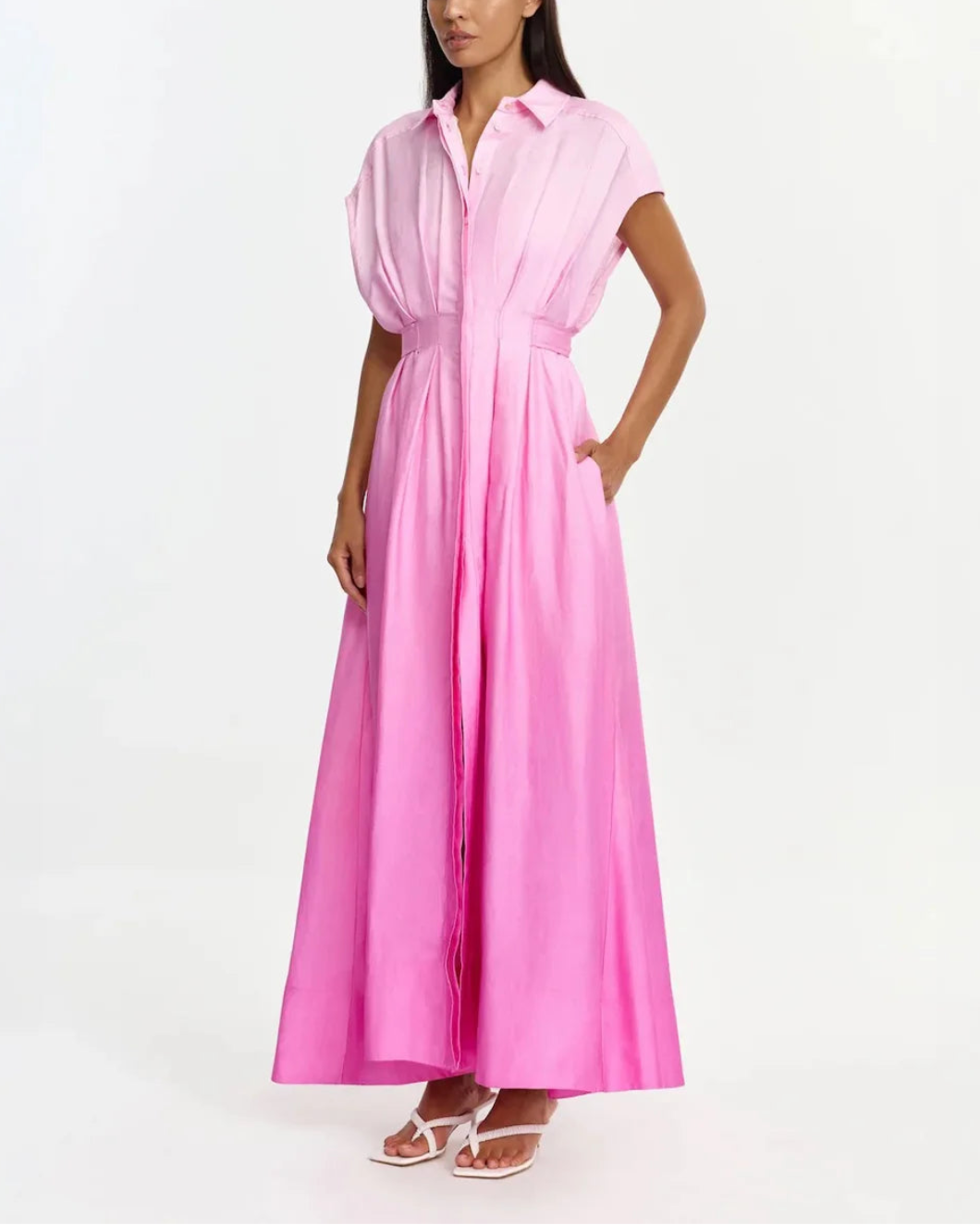 ACLER Java maxi dress taffy ombre on figure side