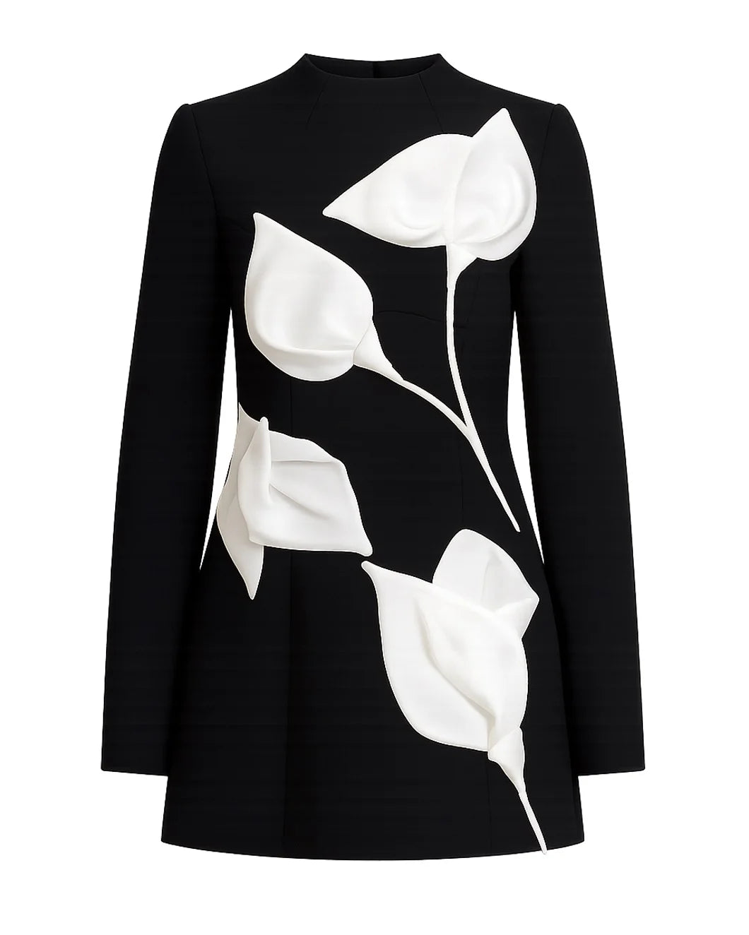 ACLER kadence mini dress black front isolated