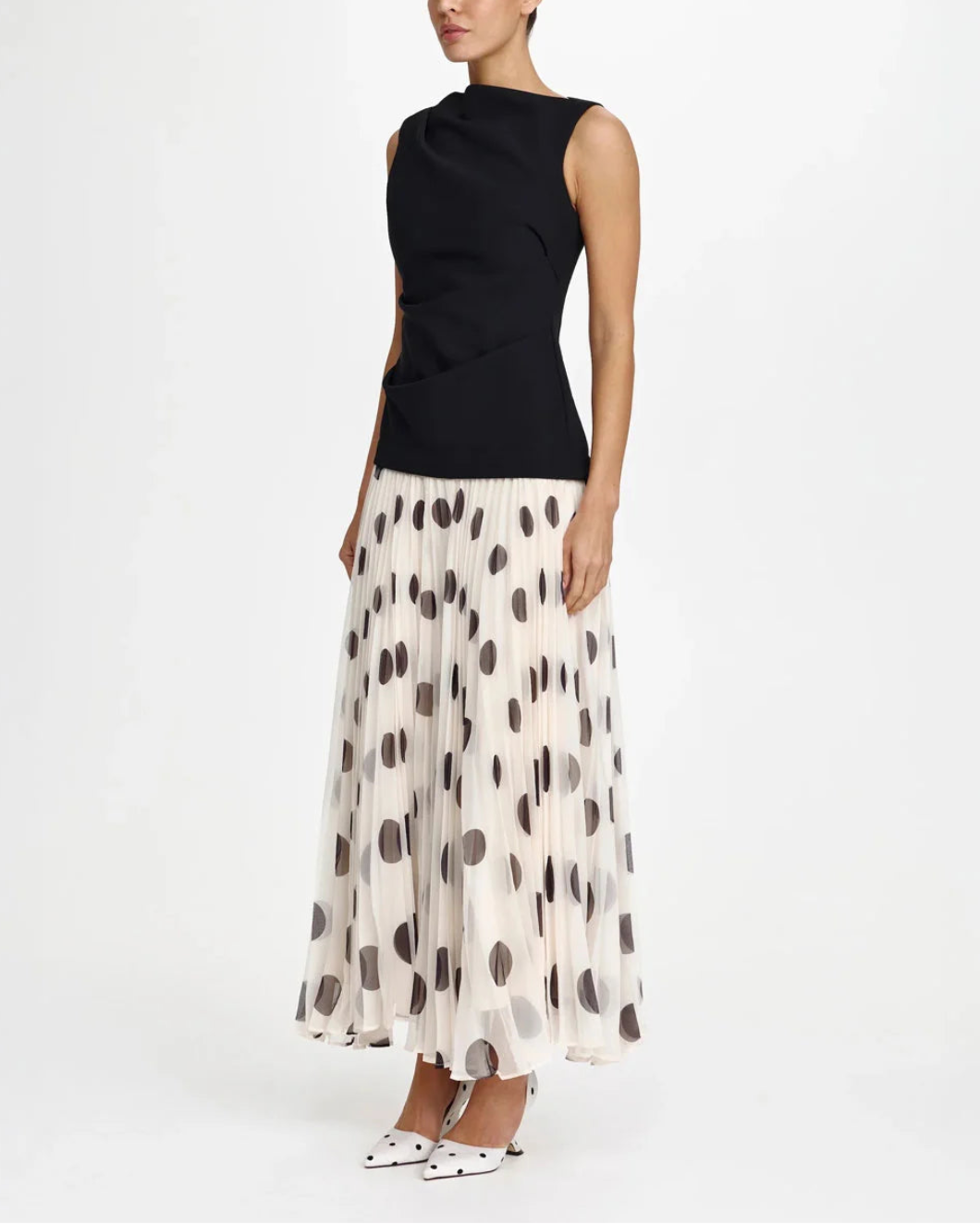 ACLER Poznik Maxi Dress on figure side