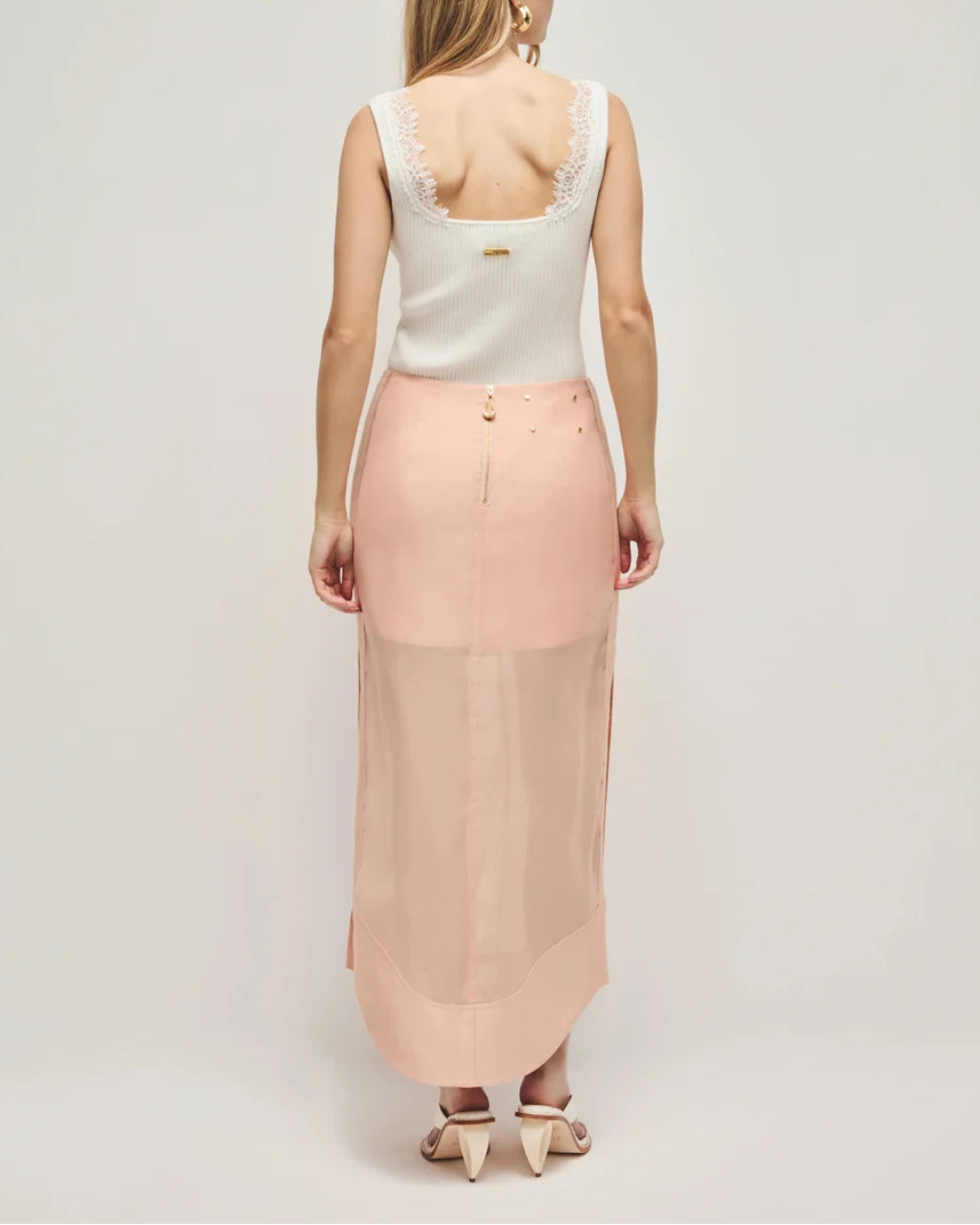 AJE Capture Skirt pink on figure back