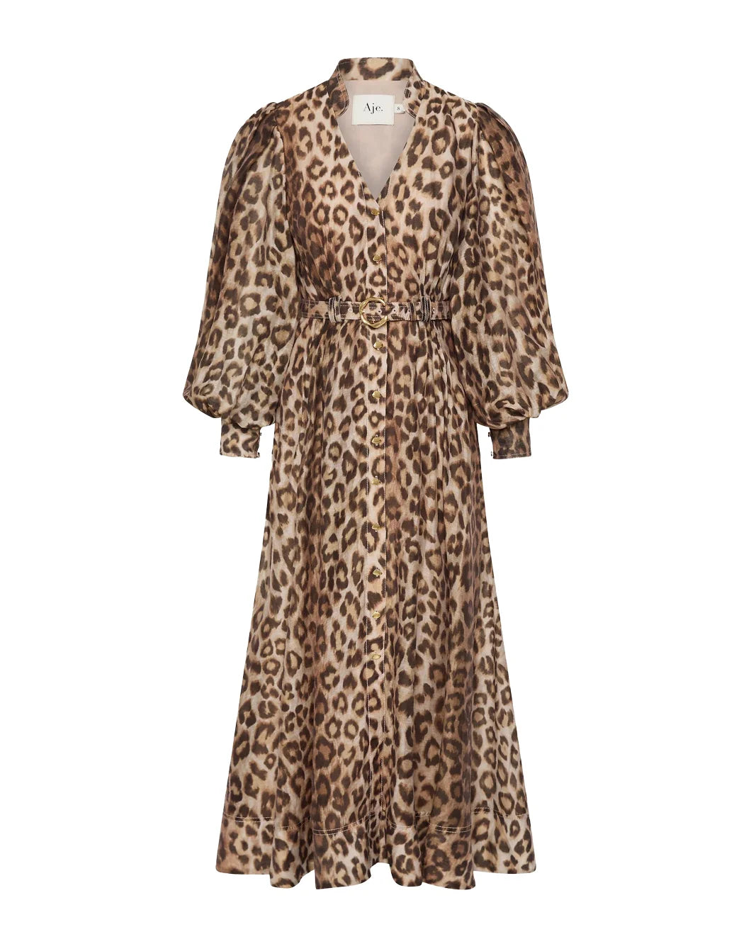 aje Isabella Shirtdress leopard