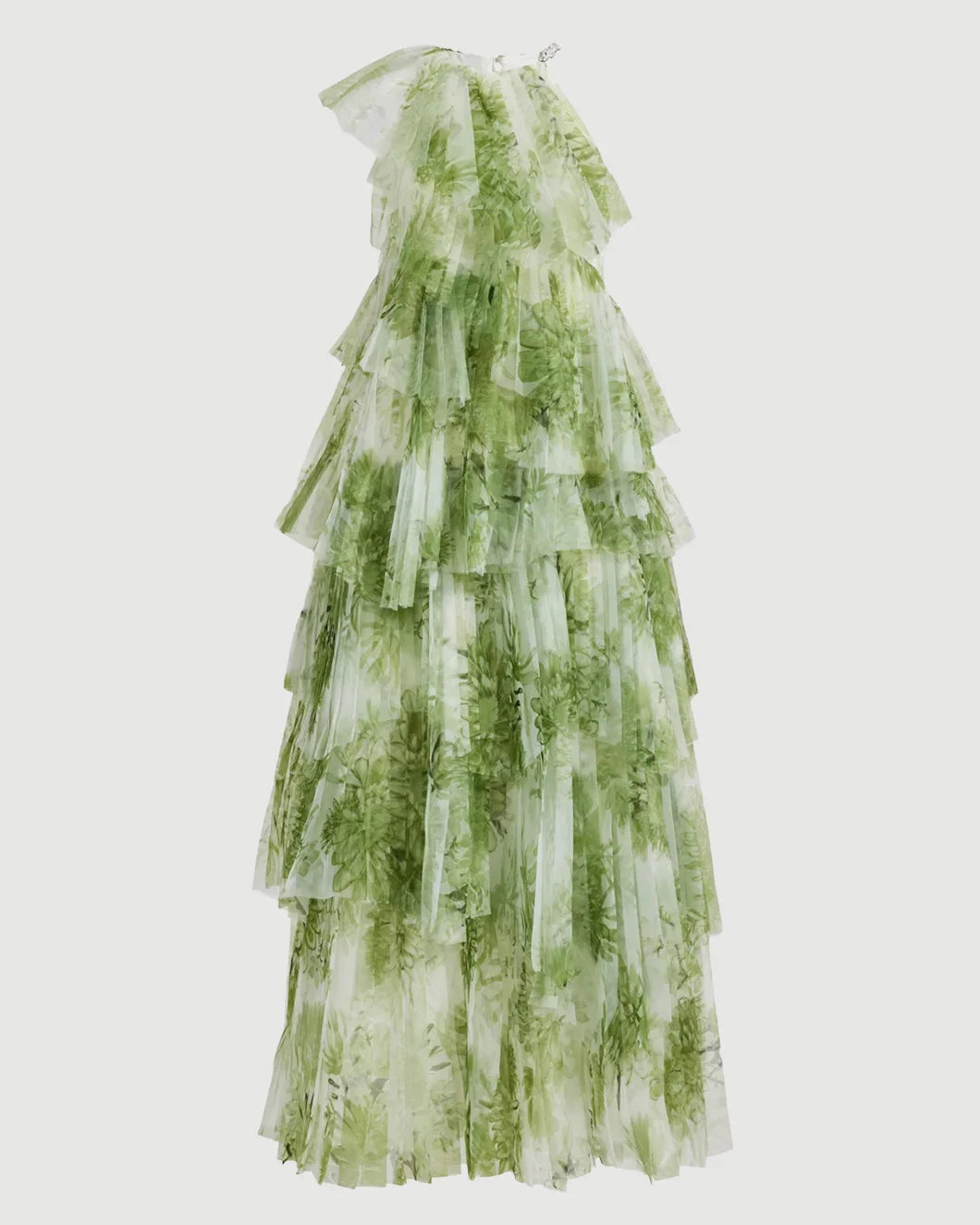 aje green floral dress Fleur Shirt Dress-MIST COLLAGE FLORAL / 4 main image 0