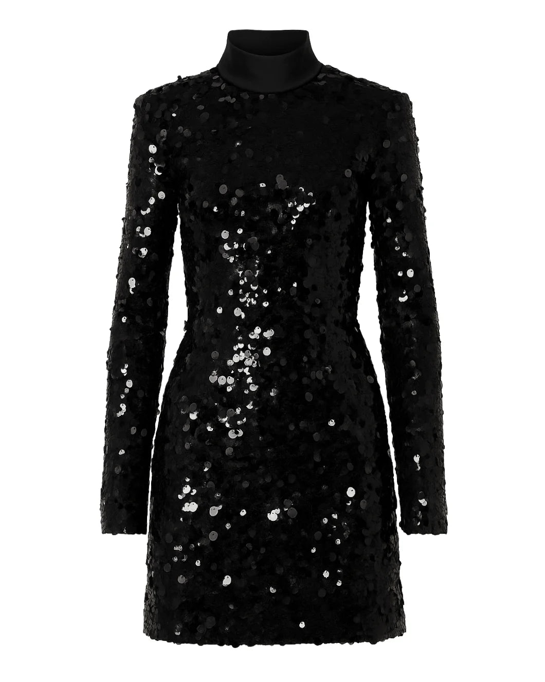 AKNVAS toni sequin dress black front isolated