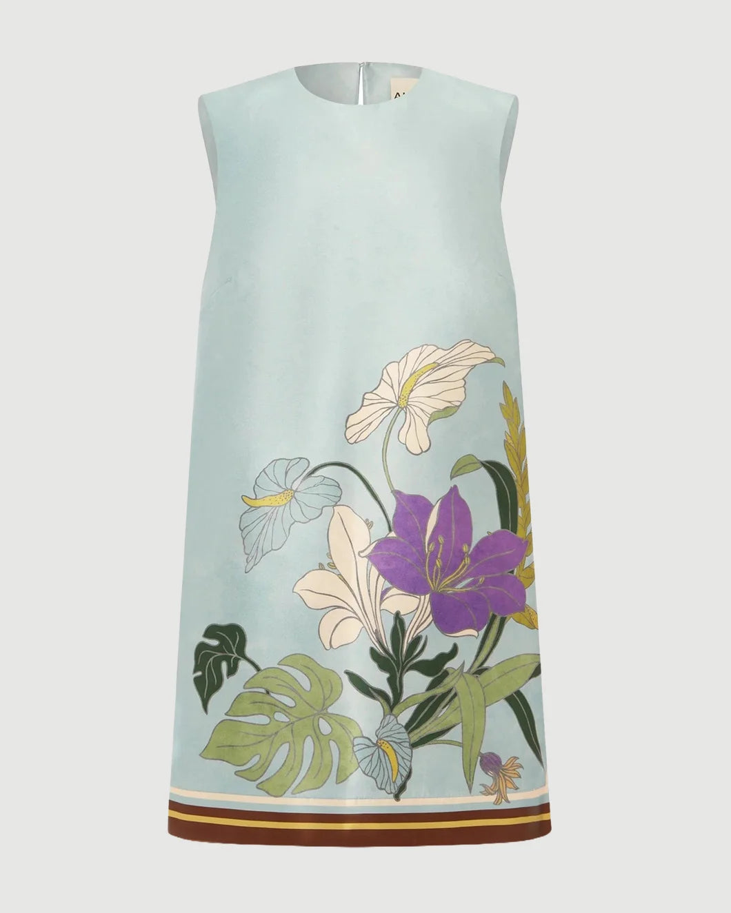 ALEMAIS Alfie Mini Dress icy blue isolated