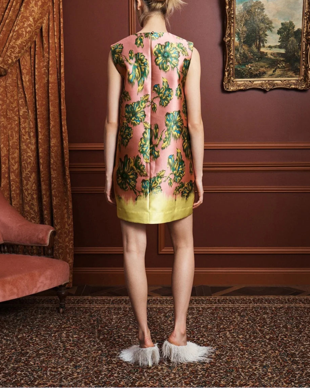 ALEMAIS Faye Mini Dress on figure back