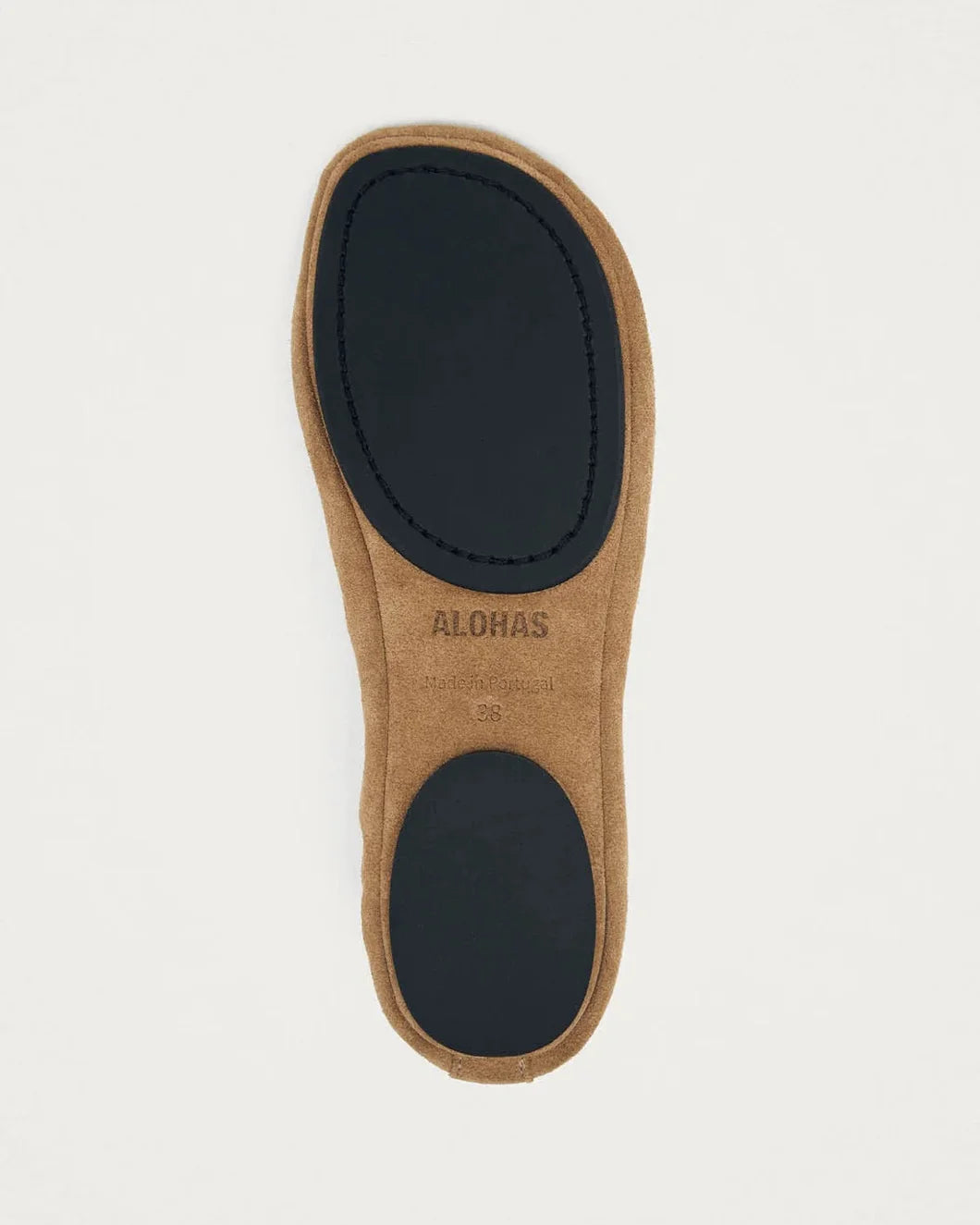 ALOHAS Rosalind Suede Tan Ballet Flats back