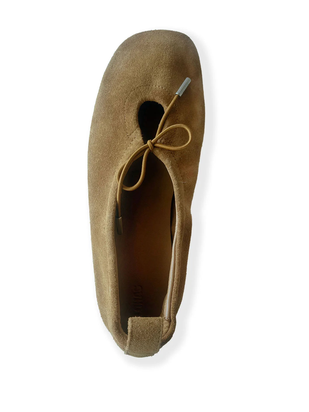 ALOHAS Rosalind Suede Tan Ballet Flats front