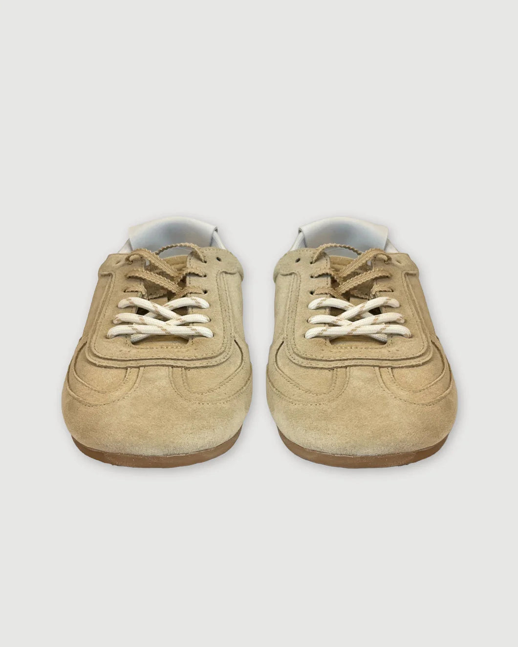 ALOHAS Tb.24 Suede Beige Leather Sneakers front