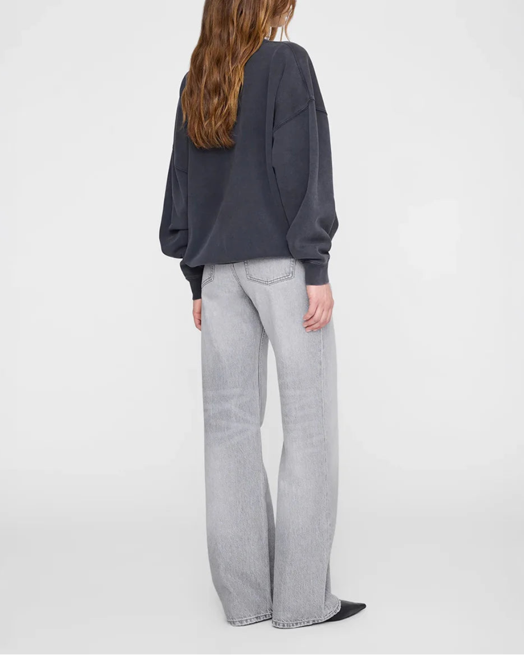 ANINE BING Miles sweatshirt black on figure back