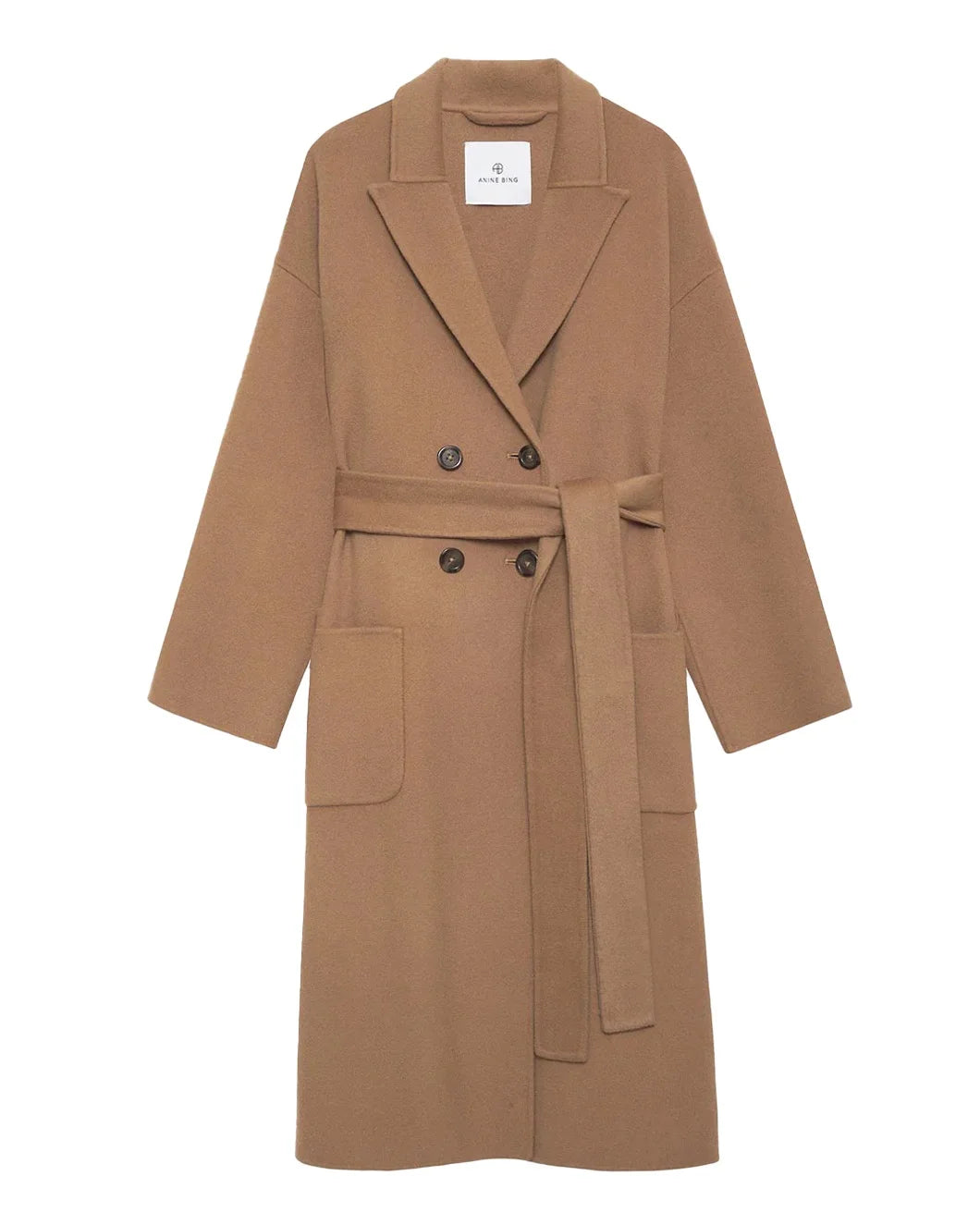 ANINE BING dylan coat camel front isolated