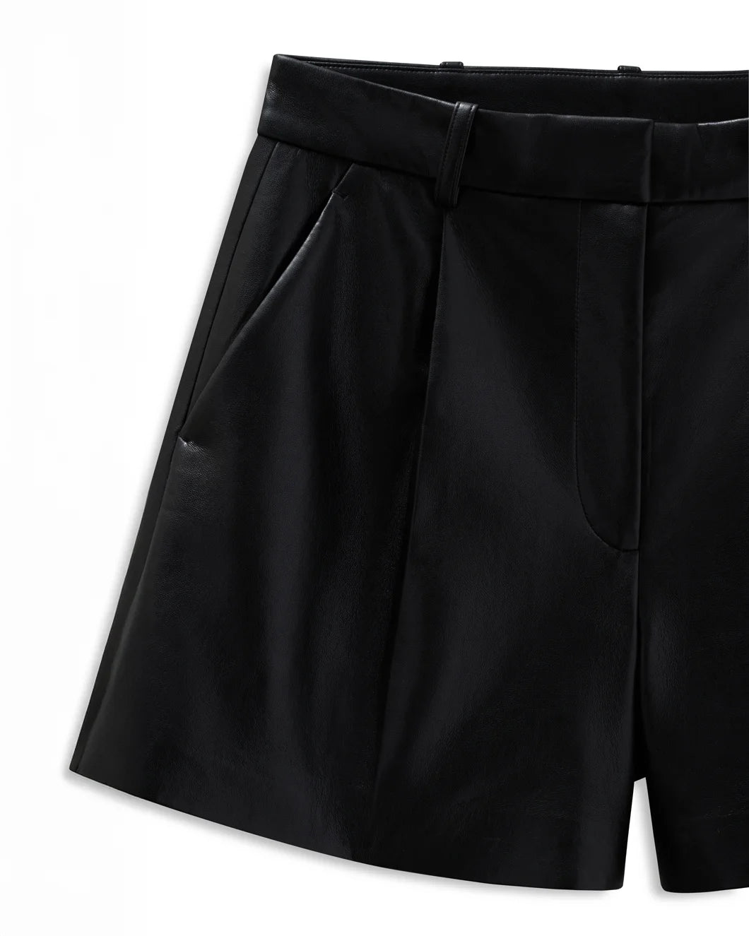 ANINE BING trent short black front detail