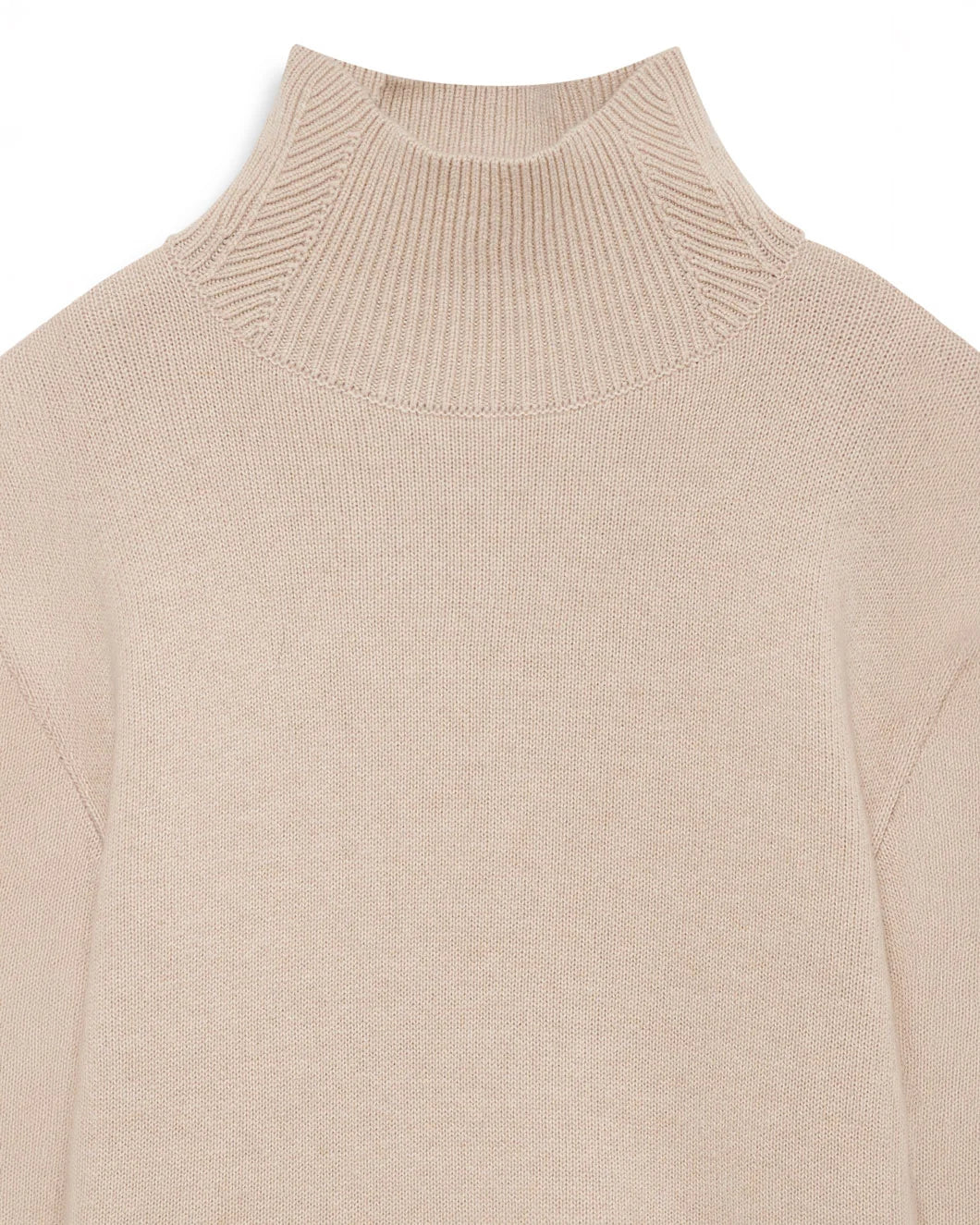 ANINE BING Alma Turtleneck Sweater front detail