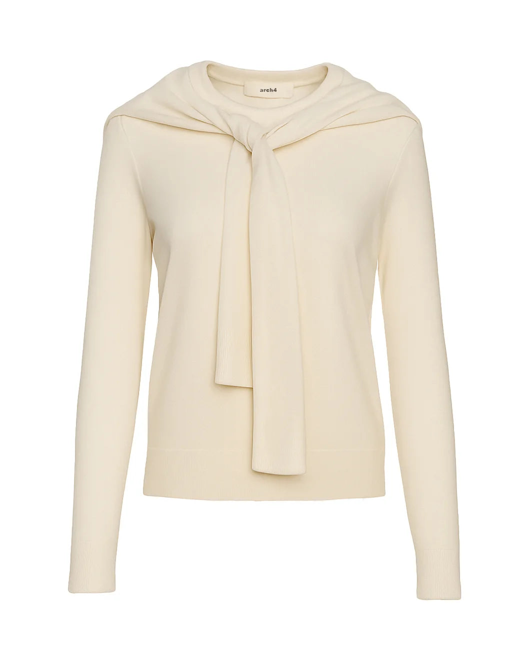 ARCH4 sonja sweater ivory front isolated
