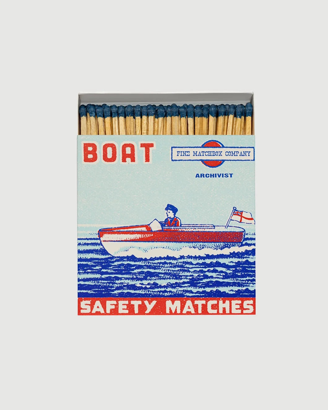 ARCHIVIST boat safety matches isolated