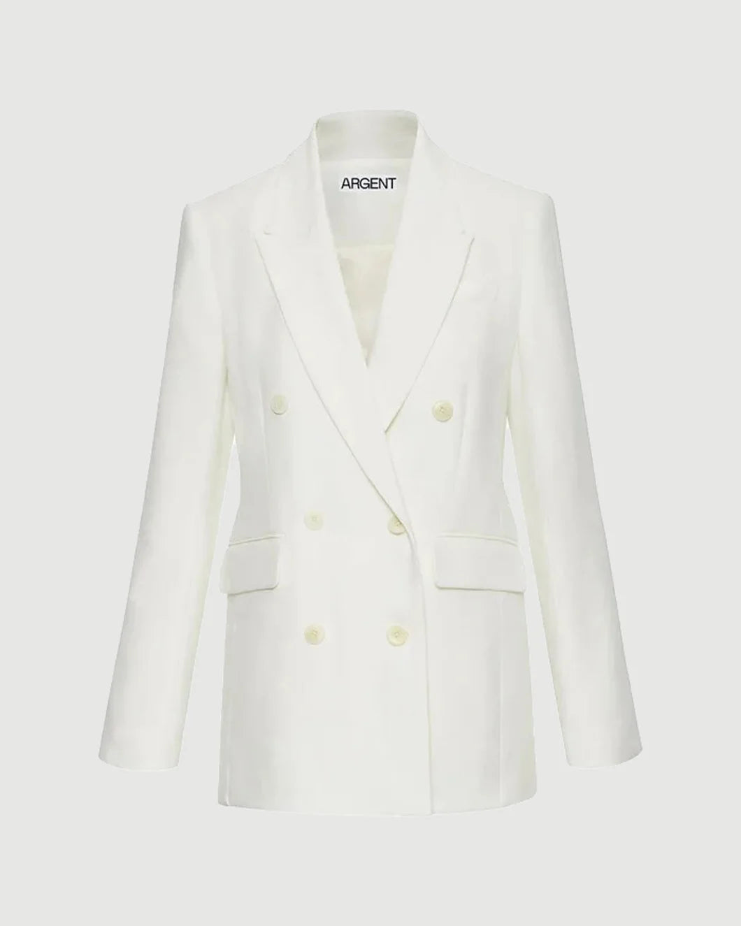 Double Breasted Blazer in Ivory by Argent