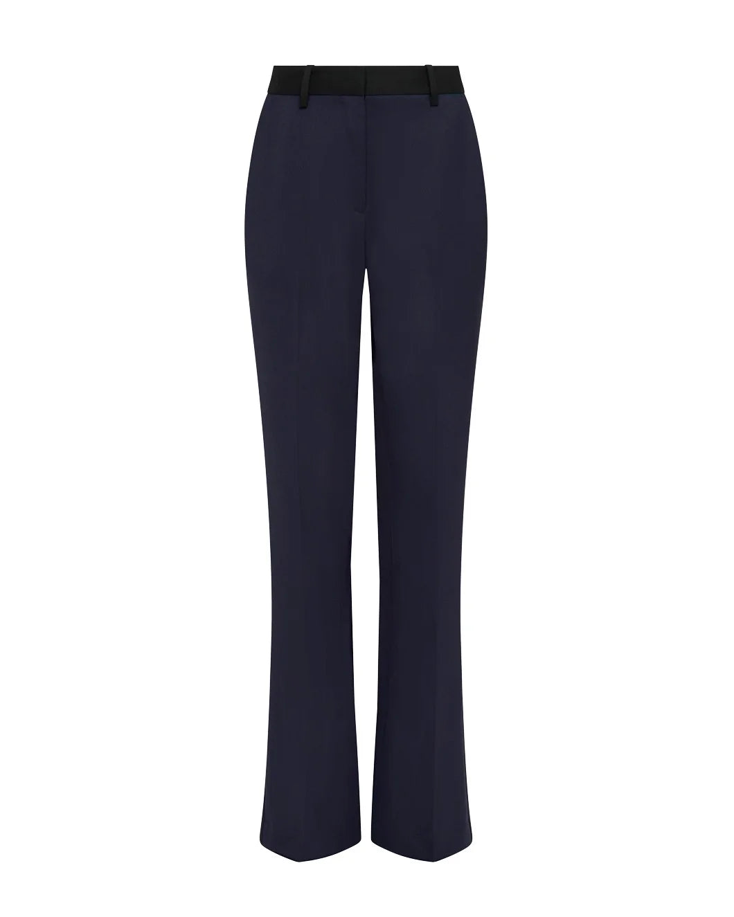 ARGENT colorblocked tuxedo trouser midnight black front isolated