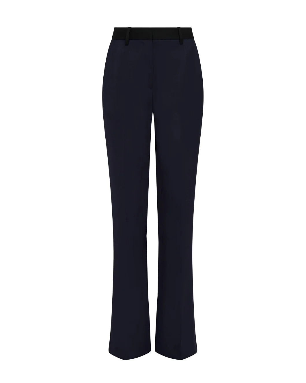 ARGENT colorblocked tuxedo trouser midnight black front isolated
