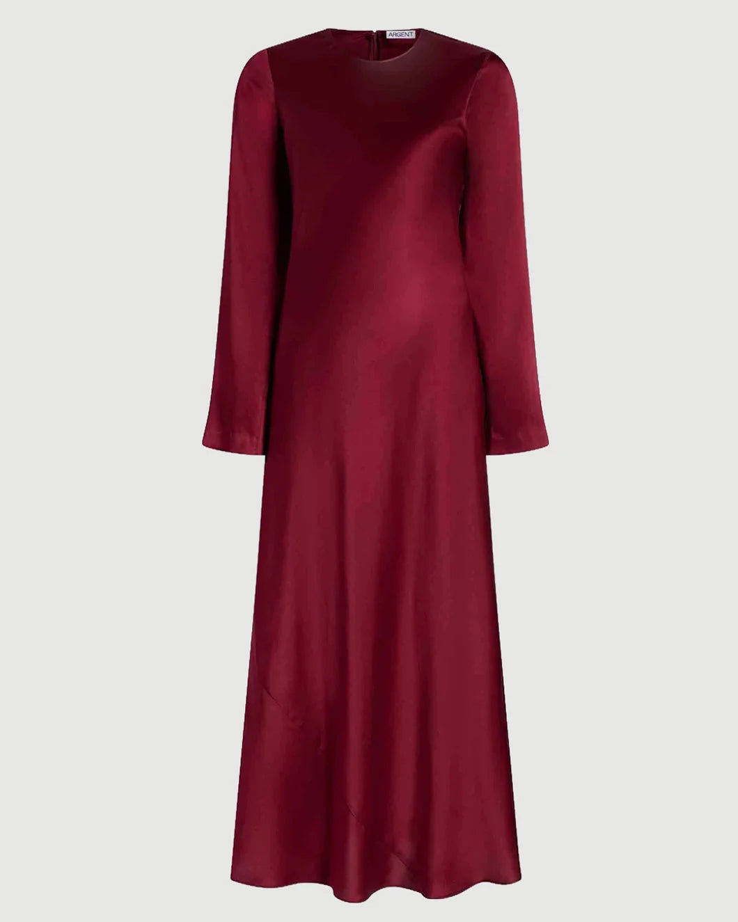 ARGENT Long Sleeve Bias Dress isolated