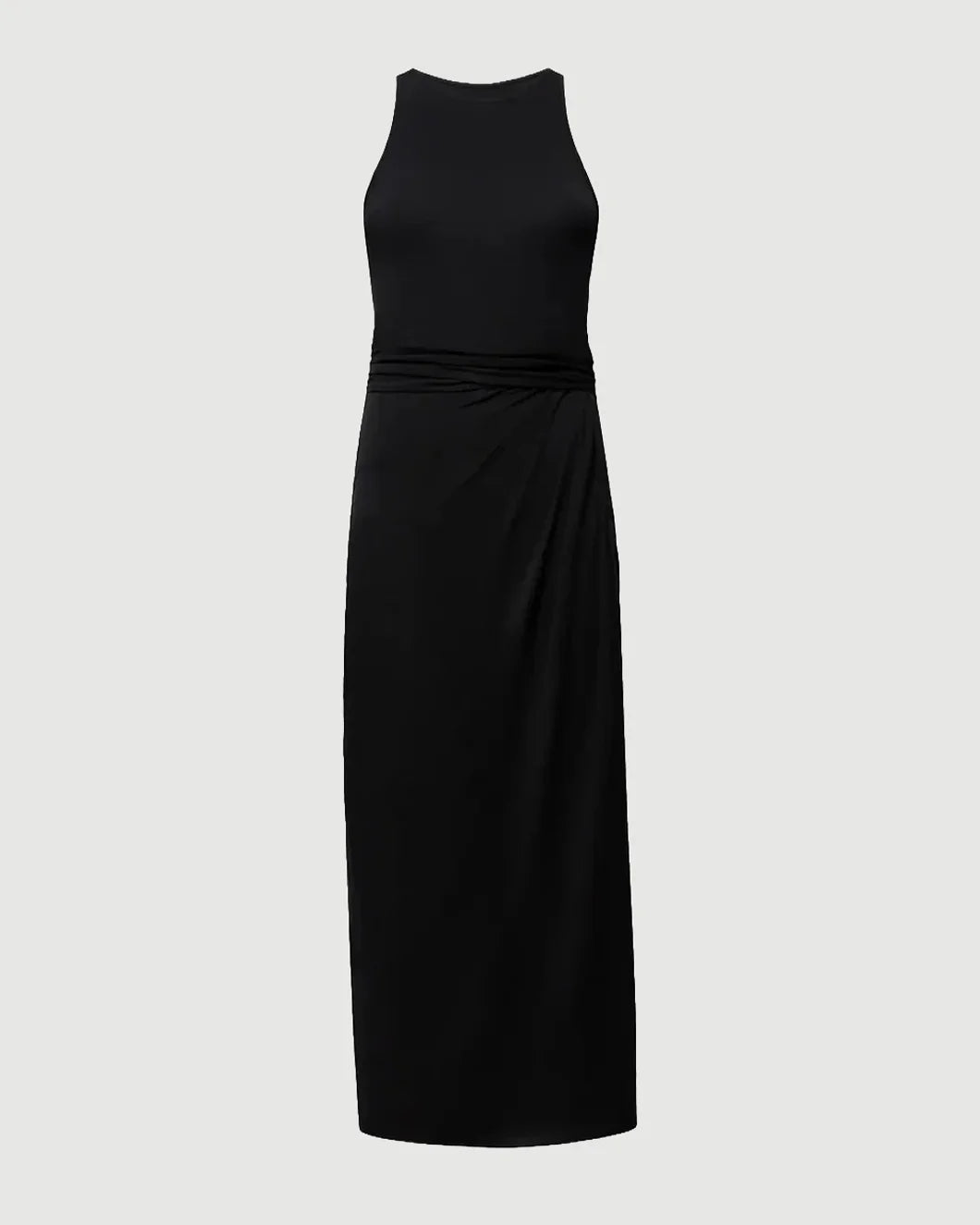 Another Tomorrow Sarong Tie Dress - Black / M Another Tomorrow Sarong Tie Dress - Black / M