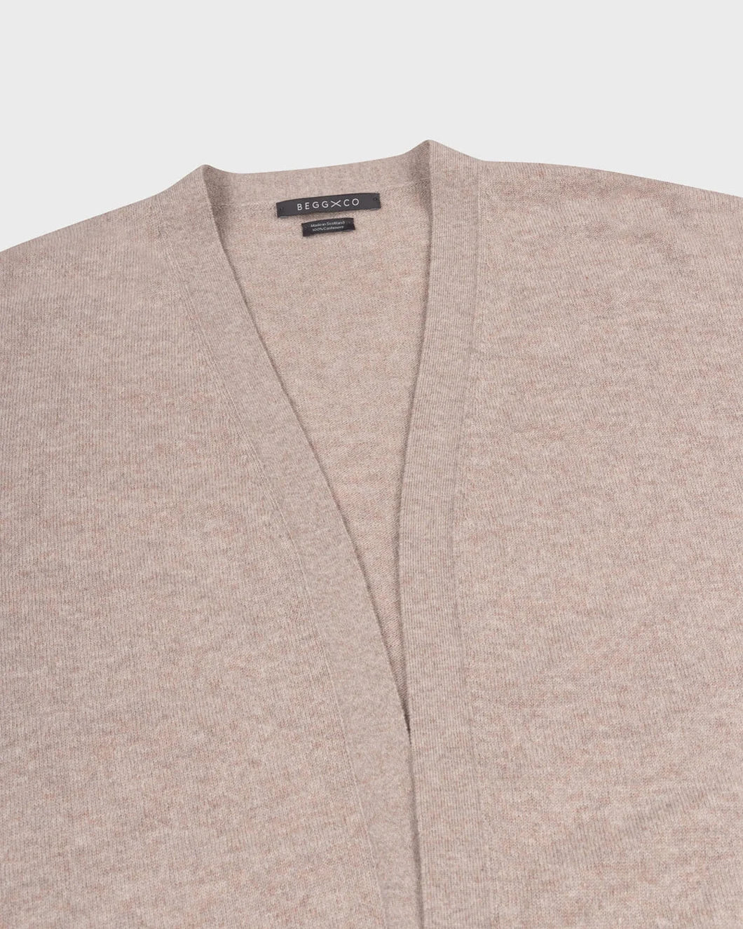 BEGG X CO kris cardigan alum front detail