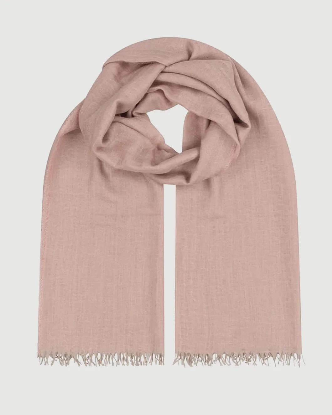 BEGG X CO staffa Solid Cashmere Scarf rosa pink isolated