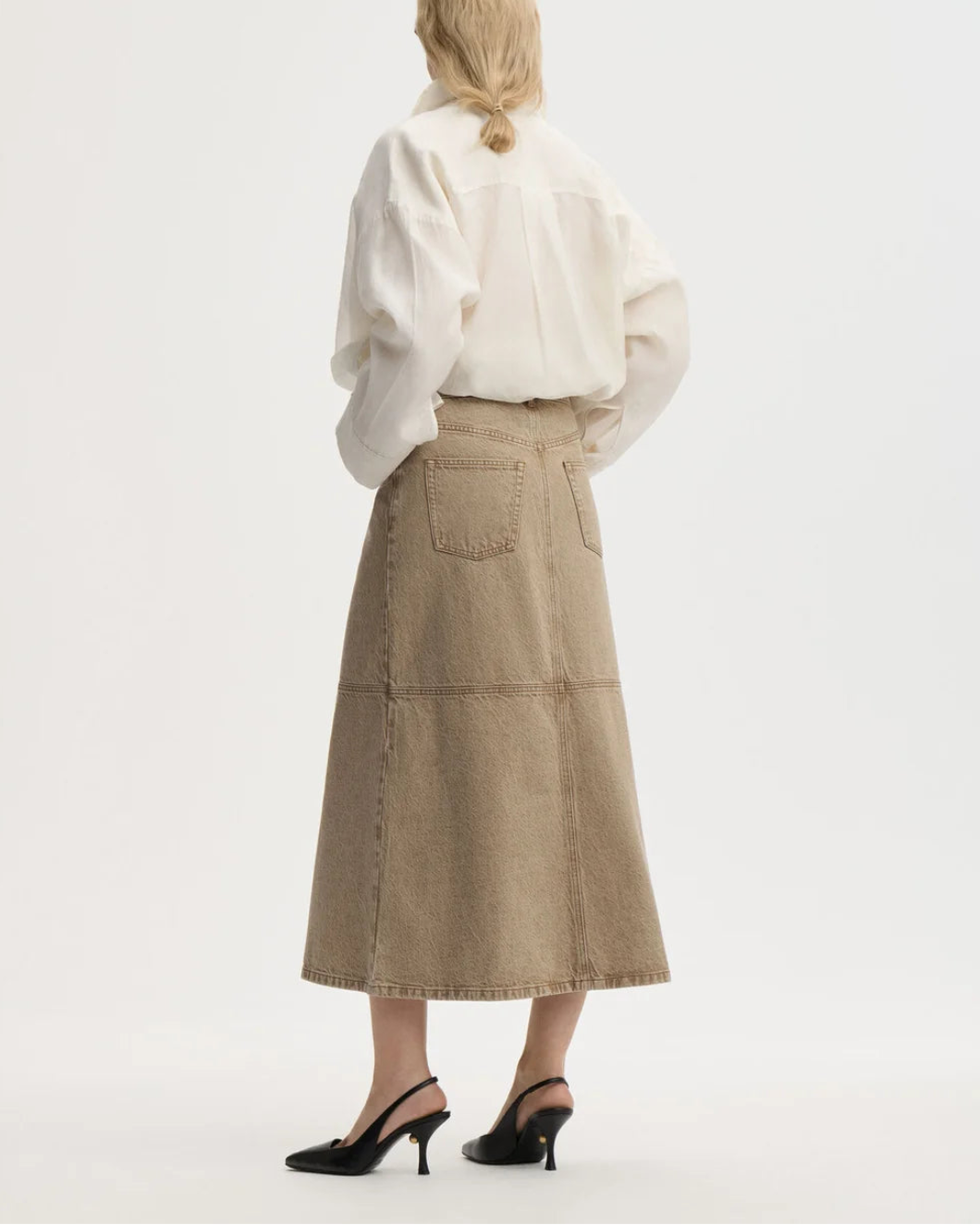 BY MALENE BIRGER Solene Denim Skirt on figure back