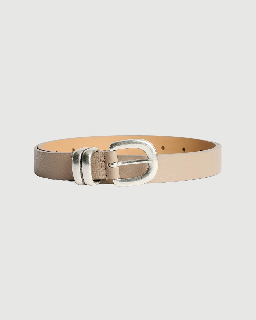 BY MALENE BIRGER Zoilo Suede Belt Old Beige isolated
