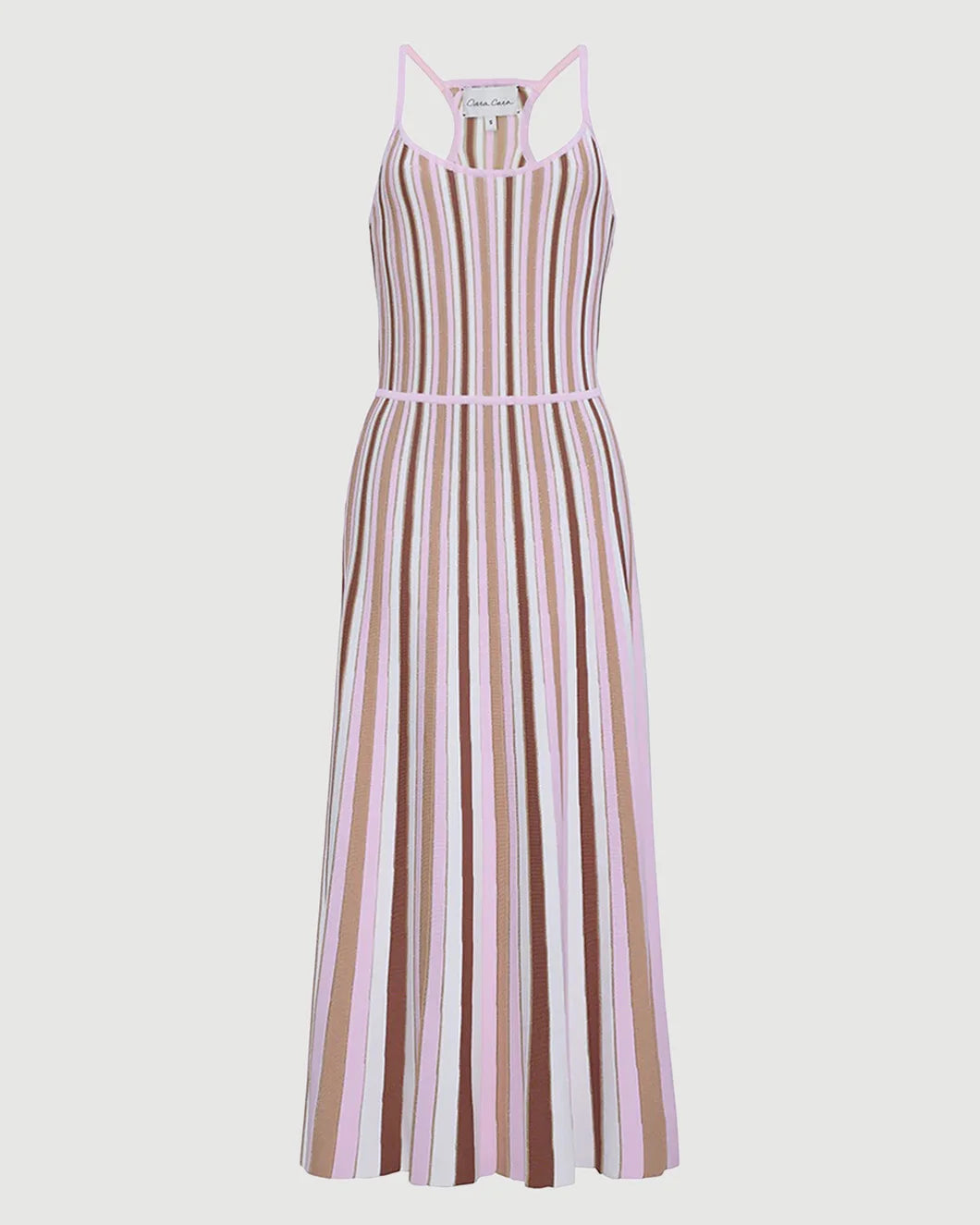 CARA CARA Margie Dress Blush Stripes isolated