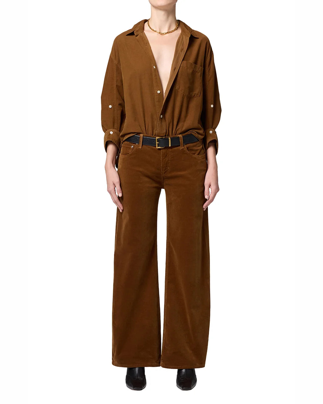 CITIZENS Kayla shirt manuka on figure front 1