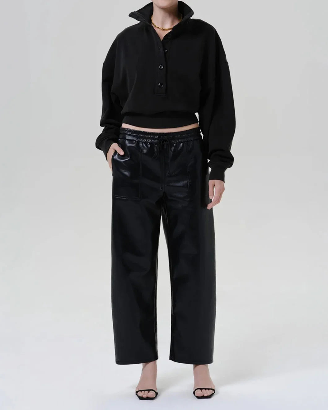 CITIZENS Mirelle Funnel Neck juniper on figure front 1