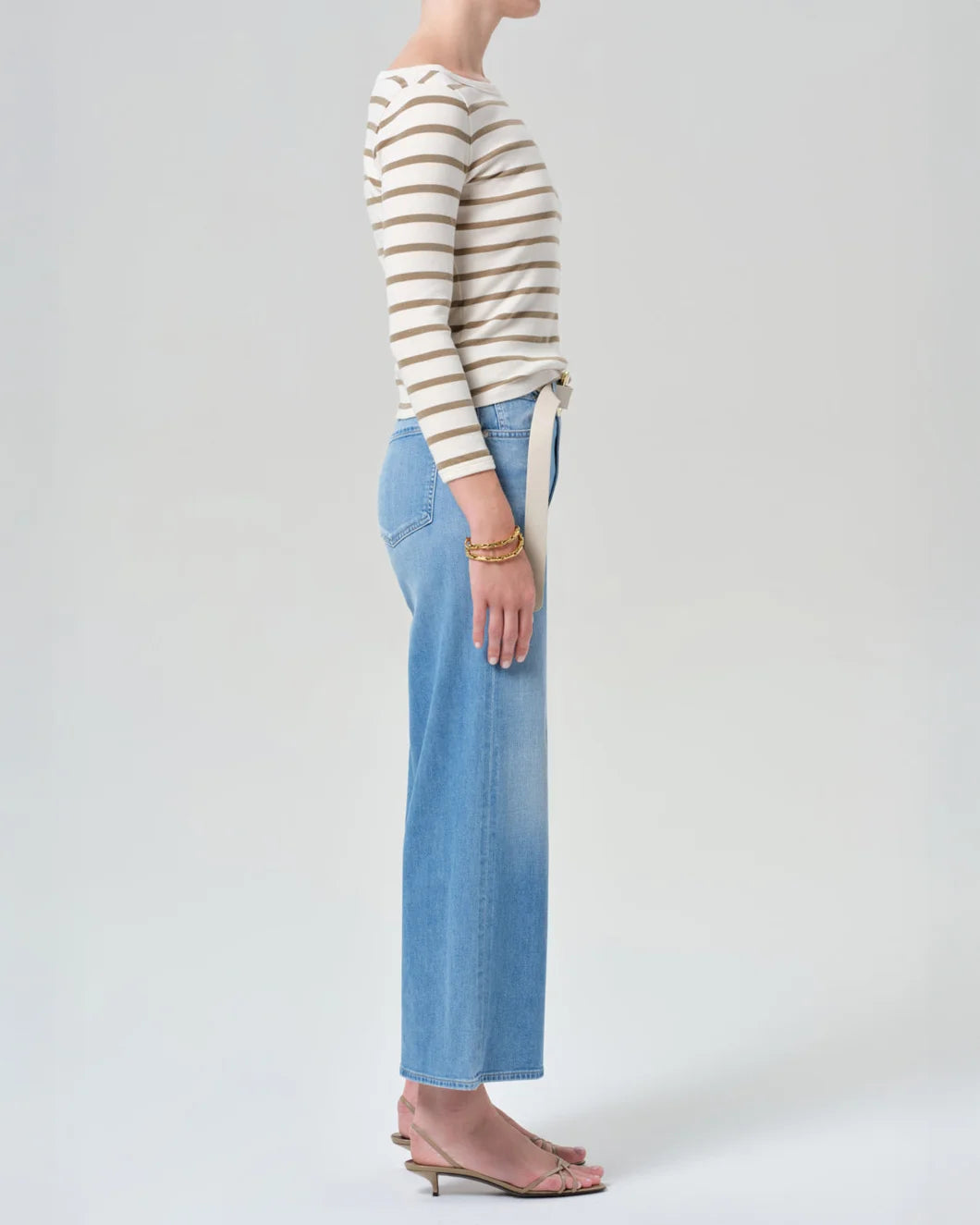 CITIZENS OF HUMANITY lyra wide leg crop andante on figure side