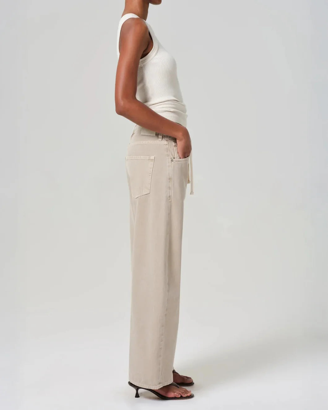 CITIZENS brynn trouser brunished quartz on figure side