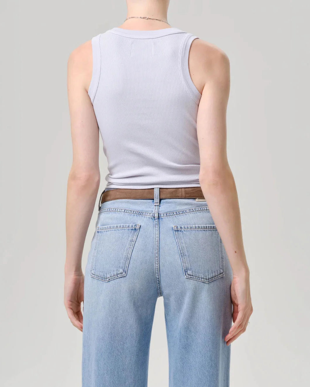 CITIZENS OF HUMANITY Isabel Rib Tank Pindary on figure back