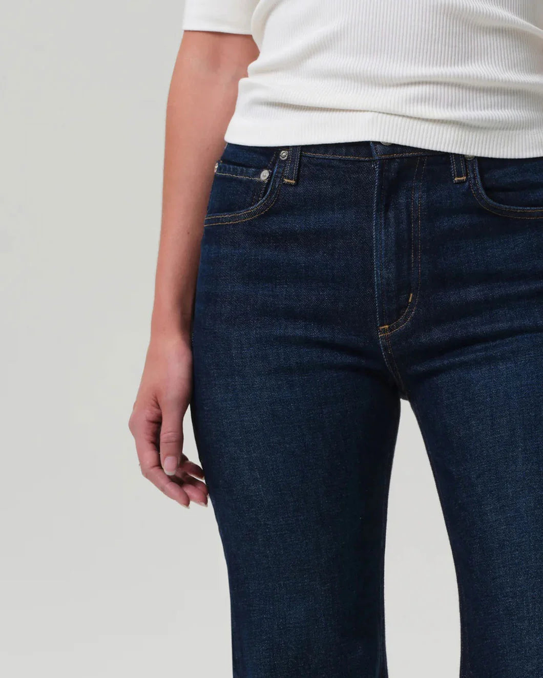 citizens of humanity kimberly 70s flare madison on figure front detail