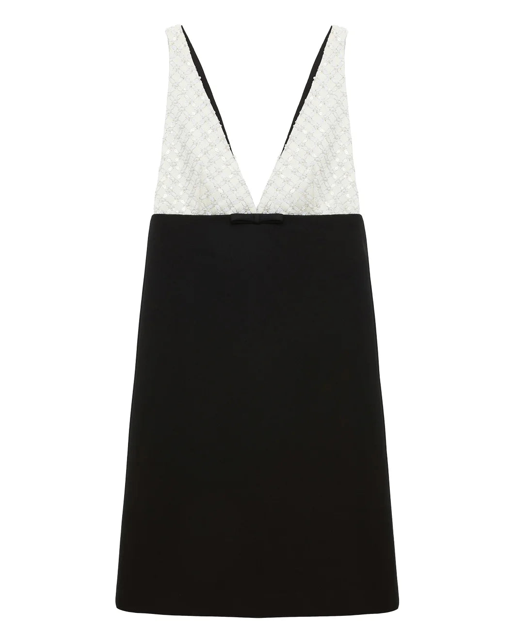 DOROTHEE SCHUMACHER emotional essence dress black off white front isolated