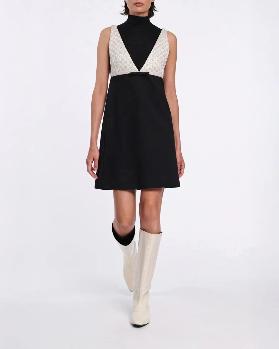 DOROTHEE SCHUMACHER emotional essence dress black white on figure front