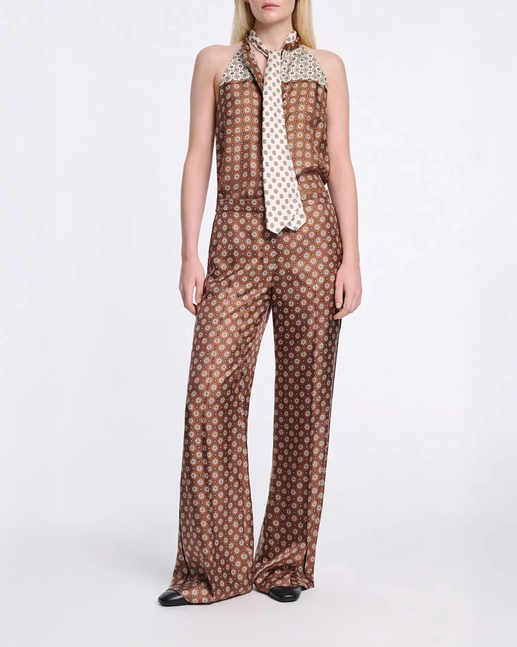 DOROTHEE SCHUMACHER graphic dreams pant brown on figure front