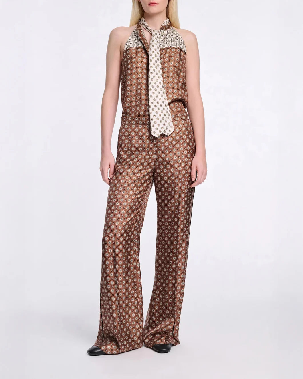 DOROTHEE SCHUMACHER graphic dreams top brown on figure front