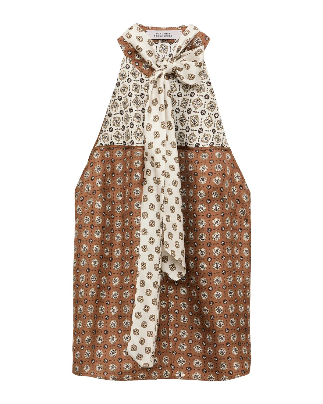DOROTHEE SCHUMACHER graphic dreams top brown front isolated