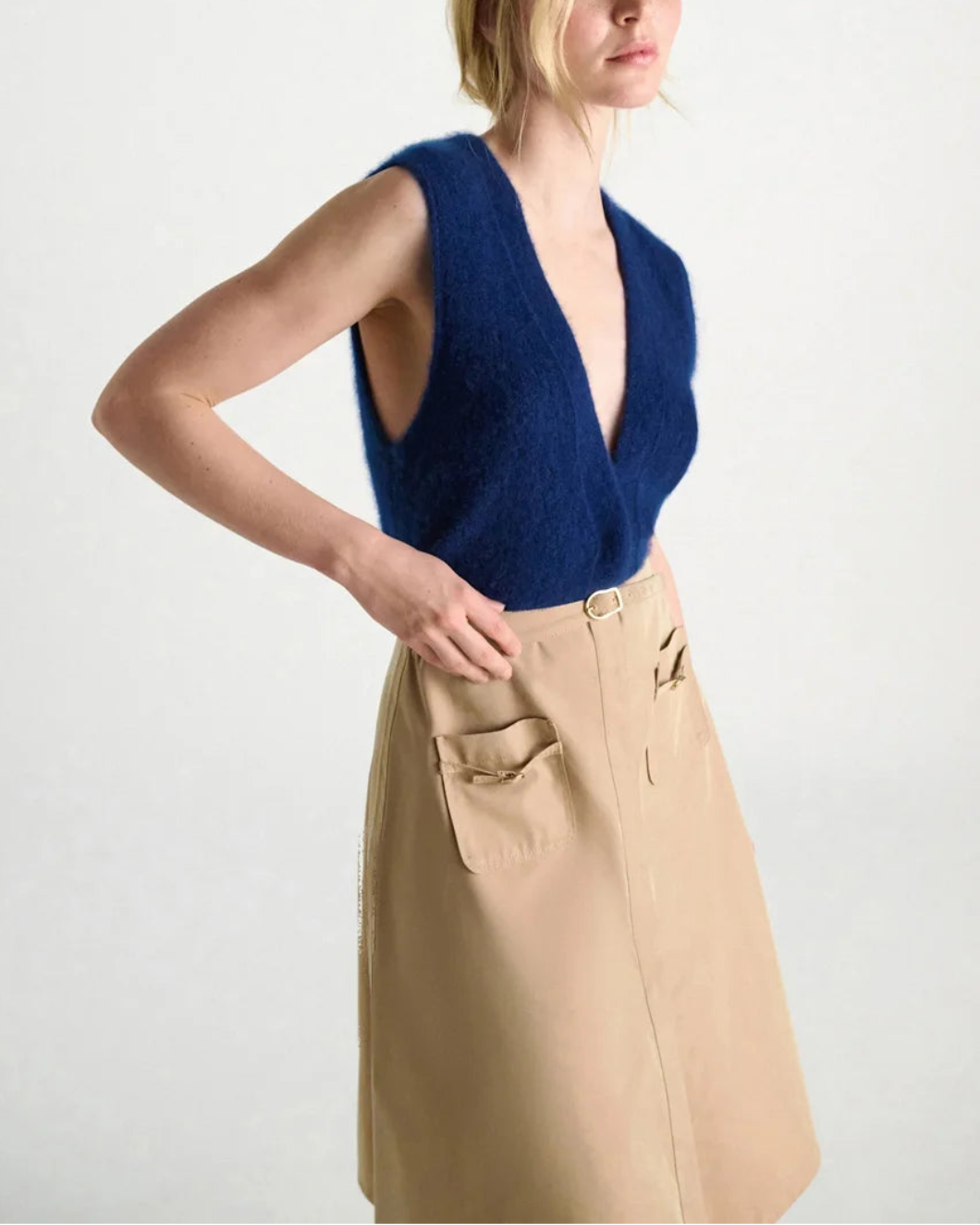 DOROTHEE SCHUMACHER luxury love gilet top ocean on figure side