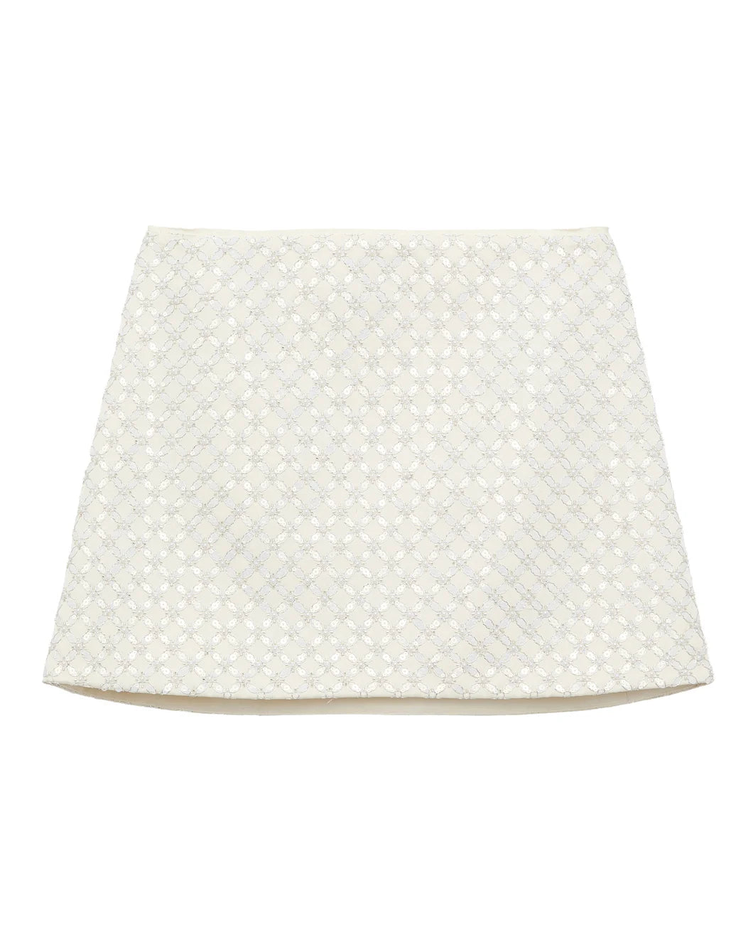 DOROTHEE SCHUMACHER sparkling statement skirt white front isolated