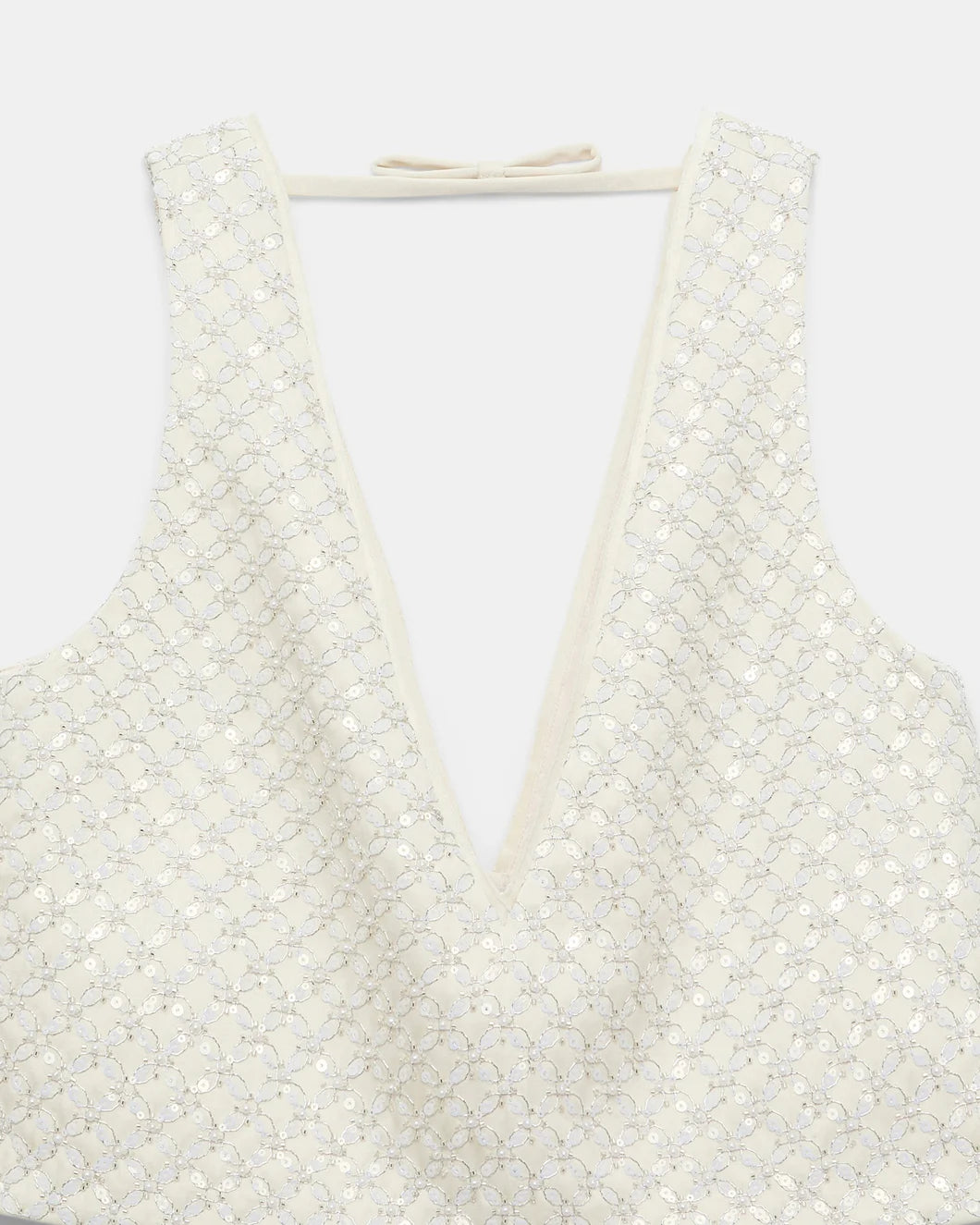DOROTHEE SCHUMACHER sparkling statement top white detail