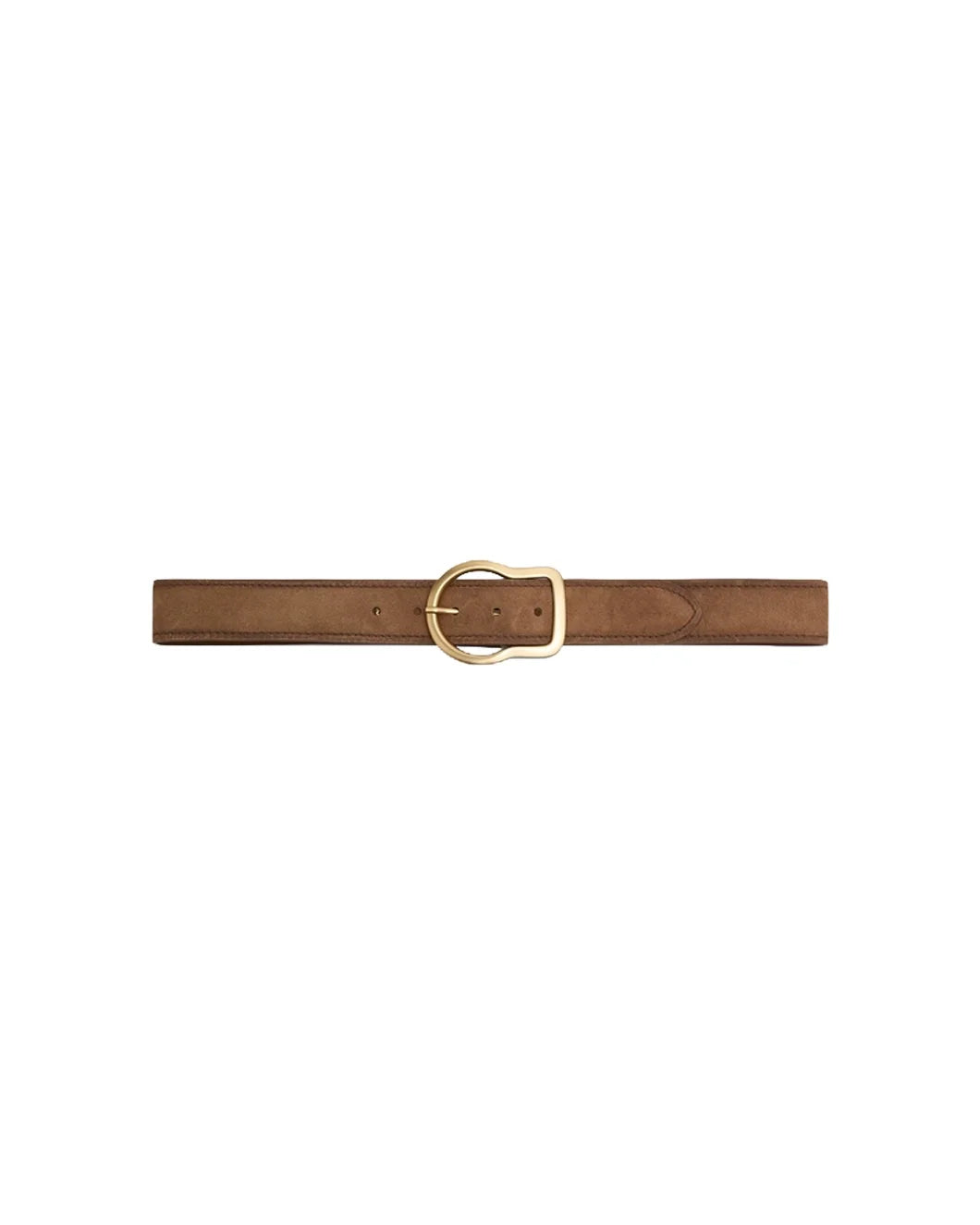 DOROTHEE SCHUMACHER suede sensation belt buckwheat front isolated