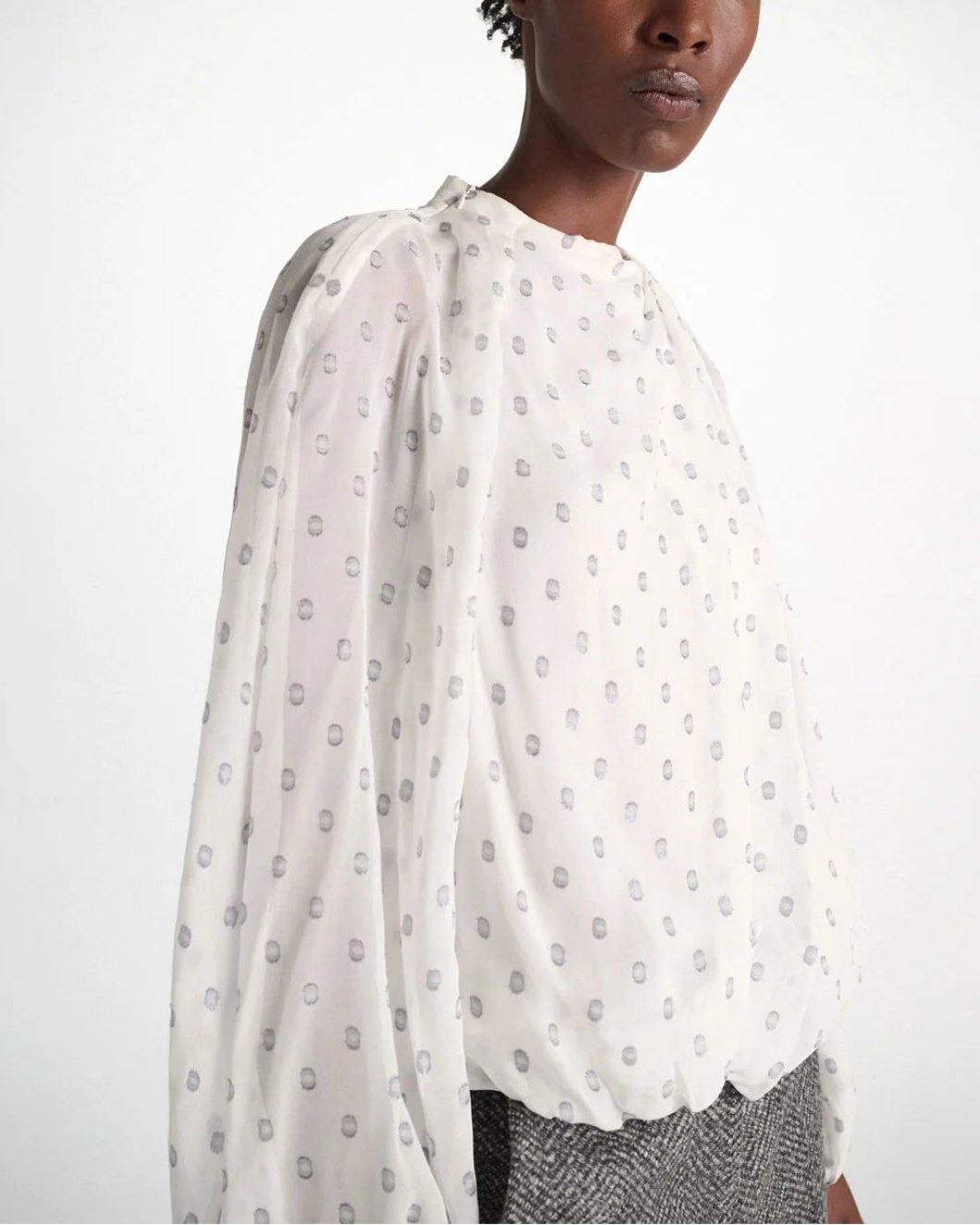 DOROTHEE SCHUMACHER Sheer Spark Blouse on figure die