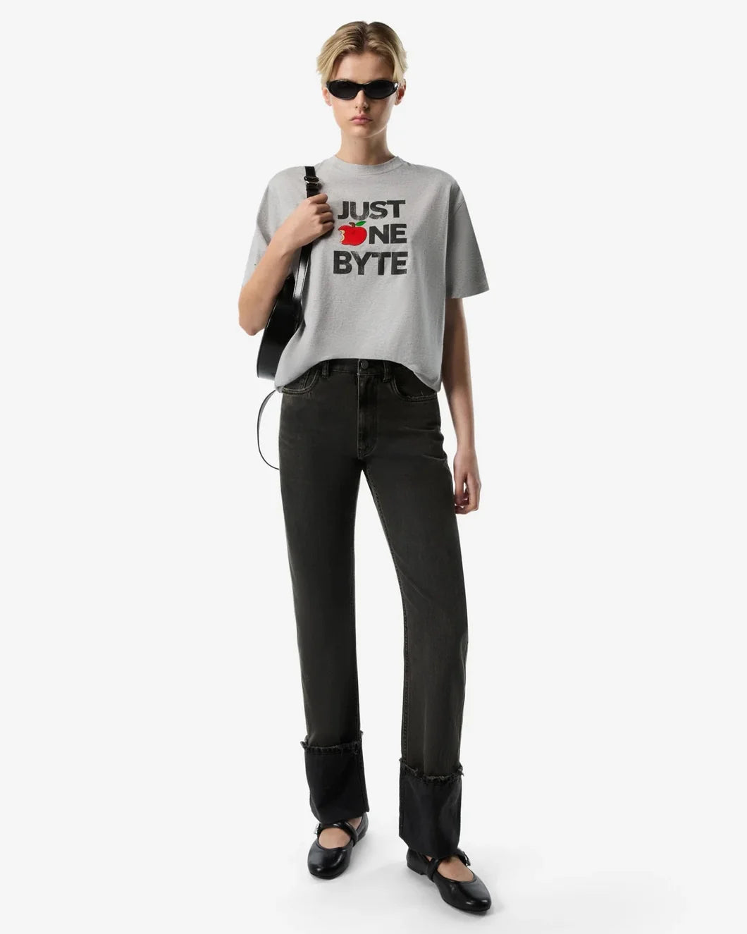 Disney X Coperni Just One Byte Boxy T-Shirt grey front