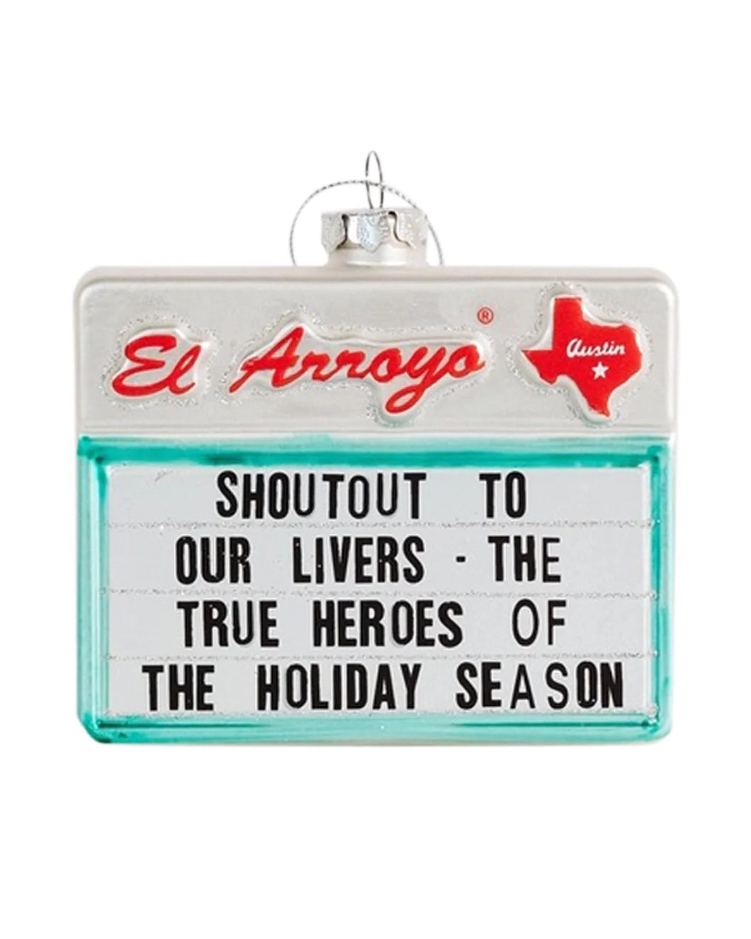 EL ARROYO Holiday Heroes ornament front isolated