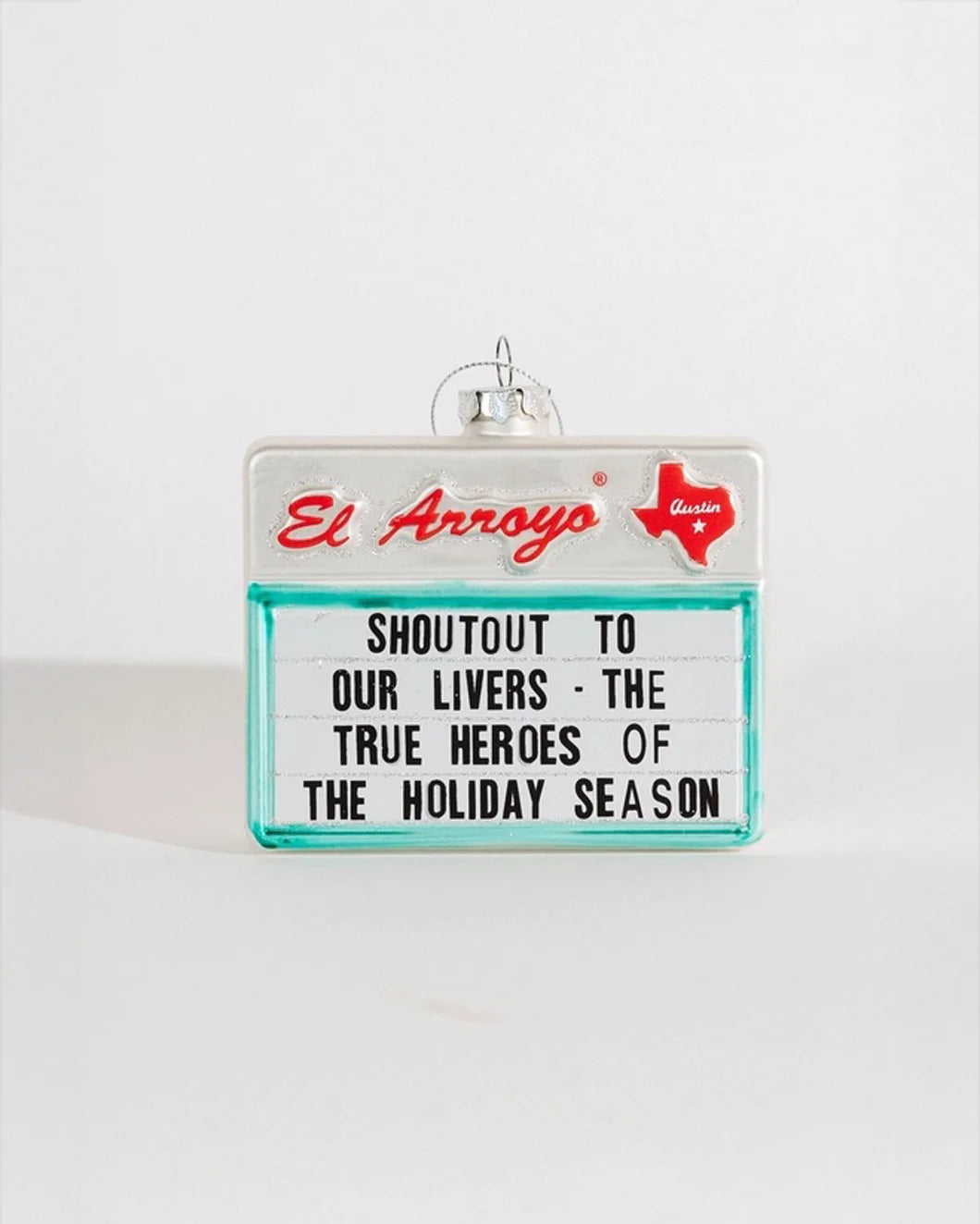 EL ARROYO Holiday Heroes ornament front